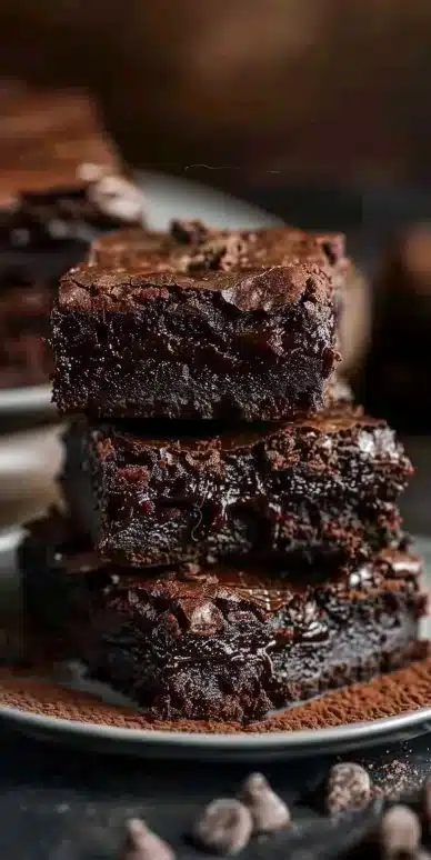 Délicieux fondant au brownie fait maison avec chocolat riche et texture fondante.