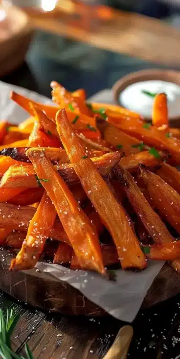 Frites de Patates Douces Croustillantes