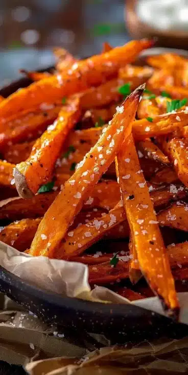 Frites de Patates Douces Croustillantes