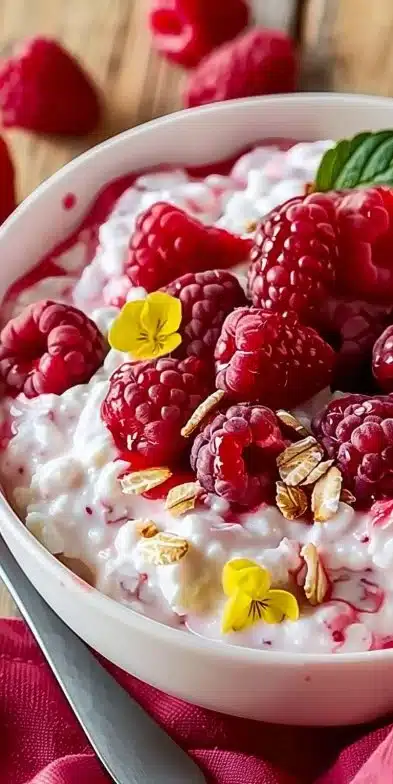 Fromage Blanc Light aux Framboises