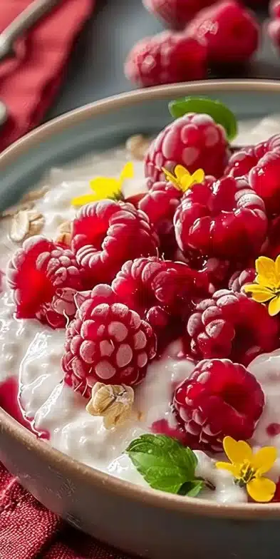 Fromage Blanc Light aux Framboises