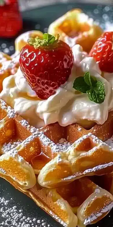 Gaufres au yaourt (sans beurre)