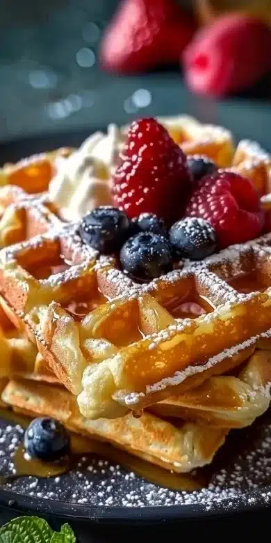 Gaufres au yaourt (sans beurre)