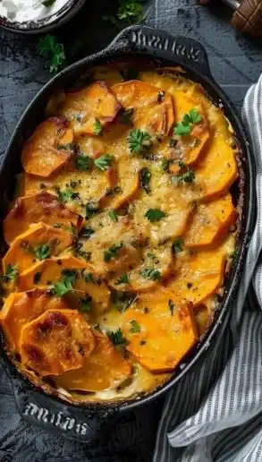 Gratin de Patate Douce au Lait de Coco Vegan