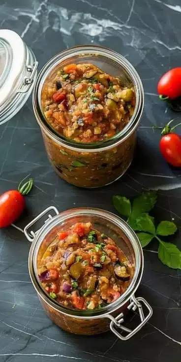 🍆 Homemade Eggplant Caviar Canning Recipe (Long-lasting)