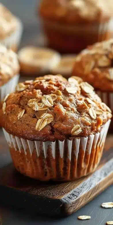 Muffins banane avoine sans sucre ajouté