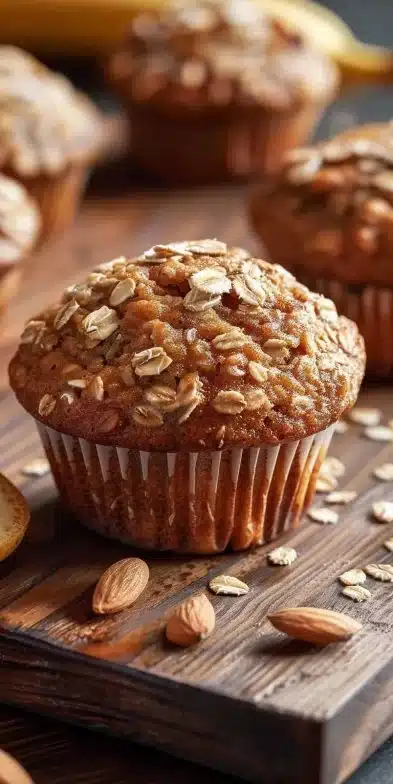 Muffins banane avoine sans sucre ajouté