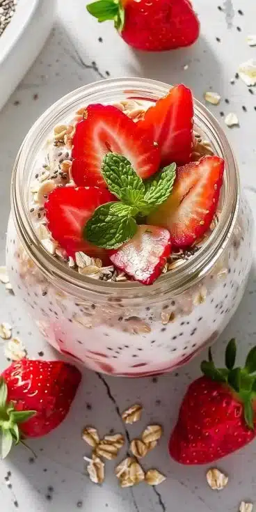 Overnight Oats à la Fraise : La Recette Healthy du Matin