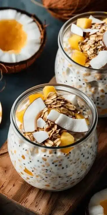 Overnight Oats à la Noix de Coco : Recette Tropicale et Facile