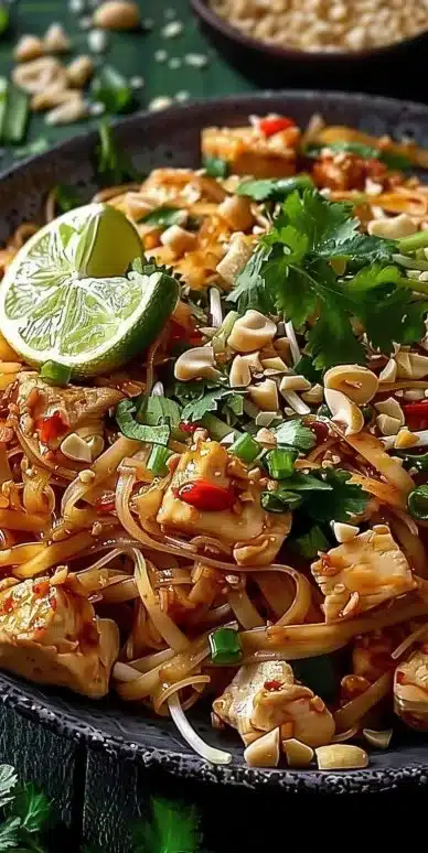 Pad Thaï au Poulet Facile et Rapide