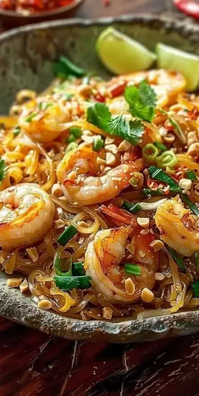 Pad thaï aux crevettes
