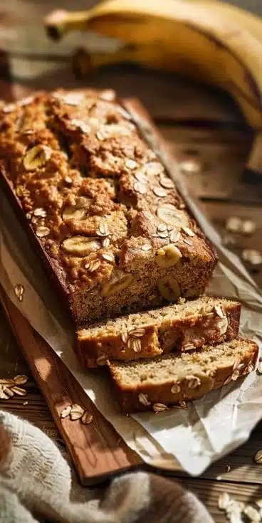 Pain à la banane moelleux, délicieux et parfumé aux bananes mûres.