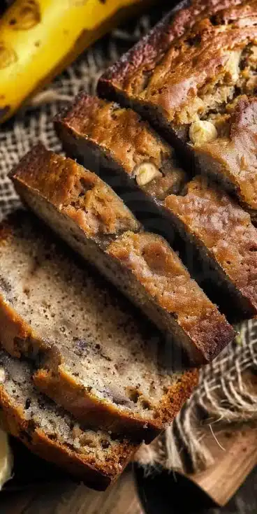 Recette de pain aux bananes moelleux et savoureux, idéal pour le goûter.