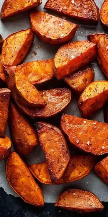 Patate douce et carottes au four