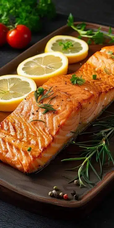 Pavé de saumon cuit à l'airfryer, plat savoureux et facile à préparer