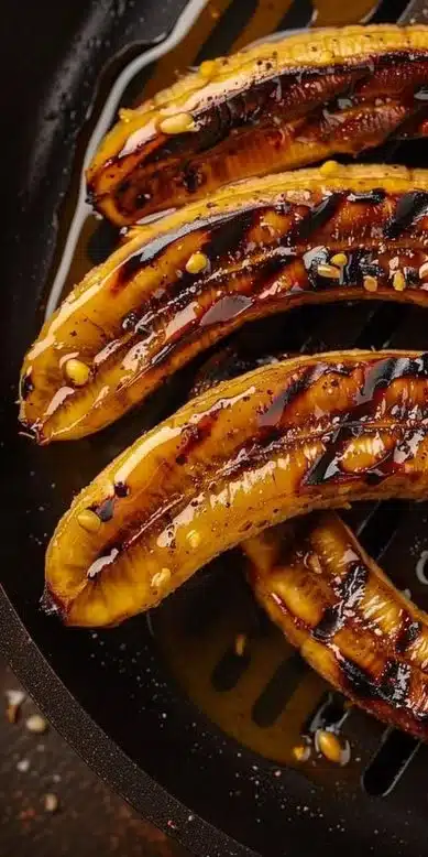 Bananes grillées préparées dans un Air Fryer, dessert savoureux et rapide