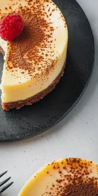 Recette de cheesecakes individuels cuits à l'air fryer, rapide et facile.