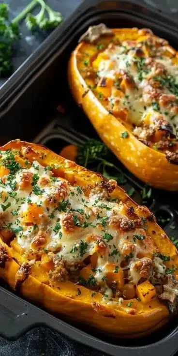 Recette de butternut farcie au airfryer facile et délicieuse