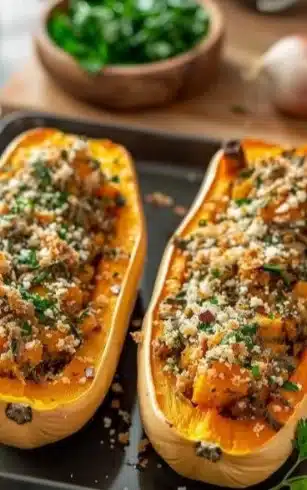 Recette de butternut farcie au airfryer facile et délicieuse