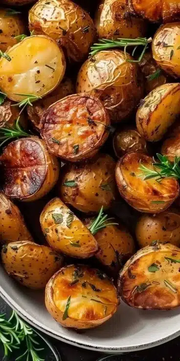 Pommes de Terre Rôties croustillantes préparées dans un Airfryer