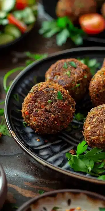 Falafel croustillant préparé au Air Fryer, délicieux et sain