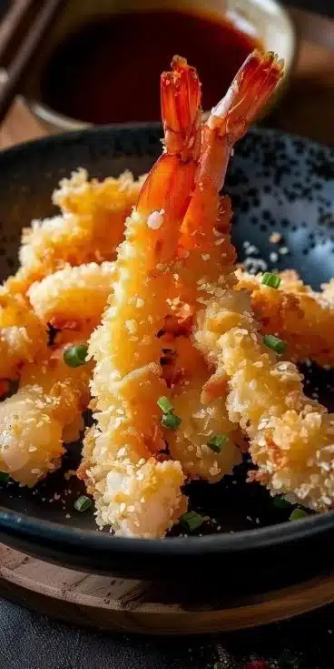 Recette facile de tempura crevettes préparée dans une air fryer