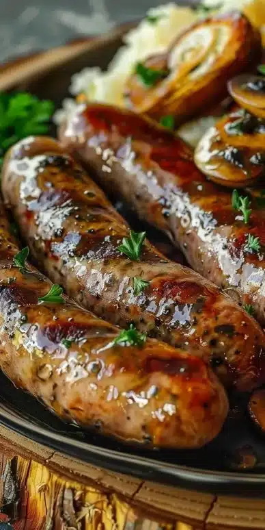 Saucisses de Toulouse Moutarde & Champignons