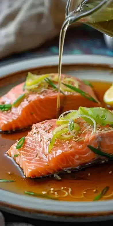 Saumon vapeur asiatique