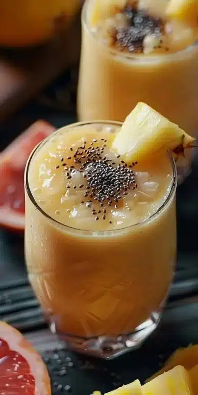Smoothie Ananas Pamplemousse
