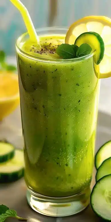 Smoothie concombre citron