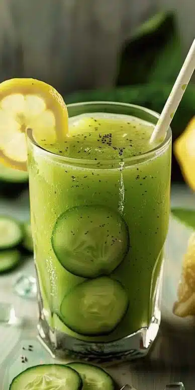 Smoothie concombre citron
