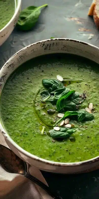 Soupe Brocoli Épinards Maison