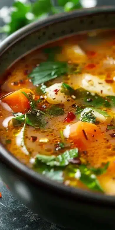 Recette de soupe brûle-graisses healthy et savoureuse pour perdre du poids