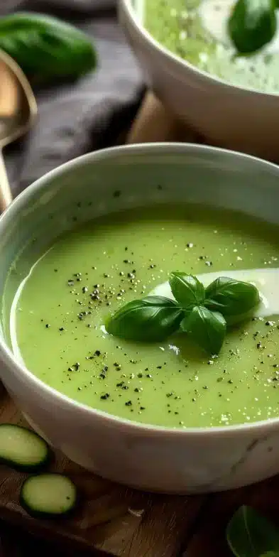 Soupe Courgette Basilic