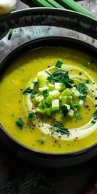 Soupe poireaux céleri