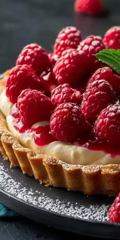 Tarte au mascarpone et aux framboises – une douceur onctueuse et fruitée