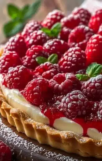 Tarte au mascarpone et aux framboises – une douceur onctueuse et fruitée