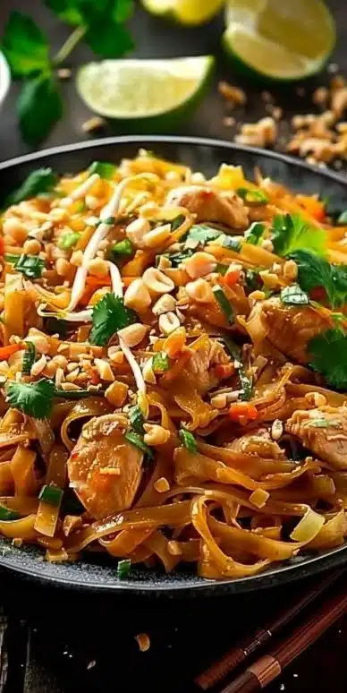 The true flavors of Chicken Pad Thai: delicious and easy to prepare!
