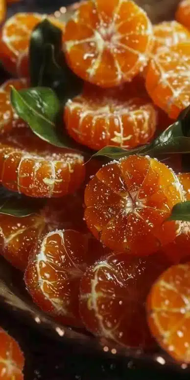 Clémentines confites maison prêtes à être dégustées