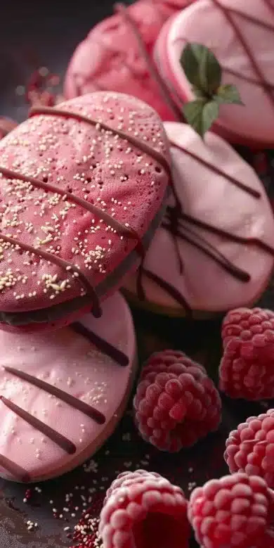 Biscuits aux framboises