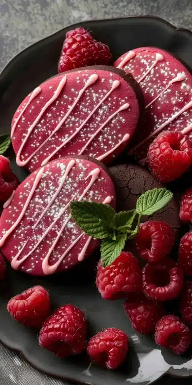 Biscuits aux framboises