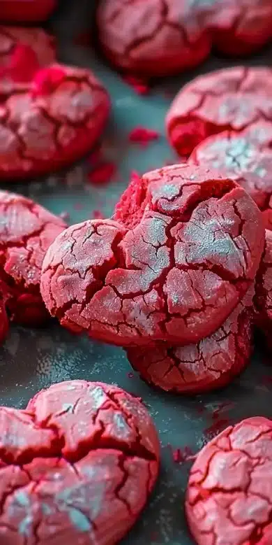Biscuits craquelés pour la Saint Valentin, délicieux et parfaits à partager