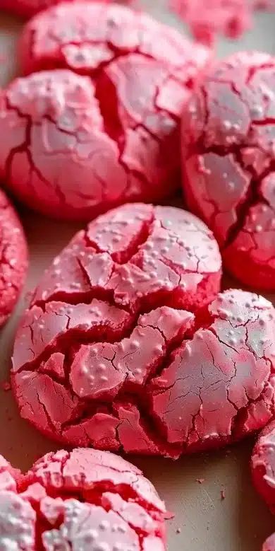 Biscuits craquelés Saint Valentin