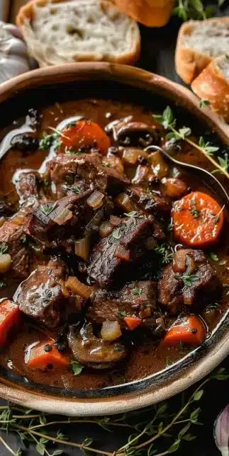 Boeuf Bourguignon à l'Ancienne