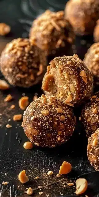 Boules de bonheur au beurre de cacahuète