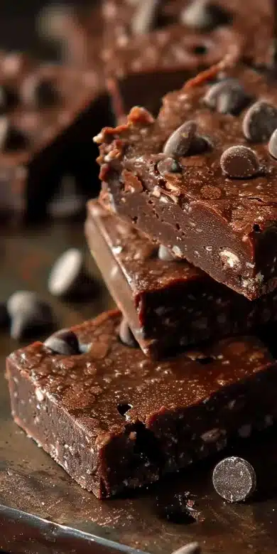 Carrés protéinés chocolat vegan et sans gluten, parfaits pour une collation saine