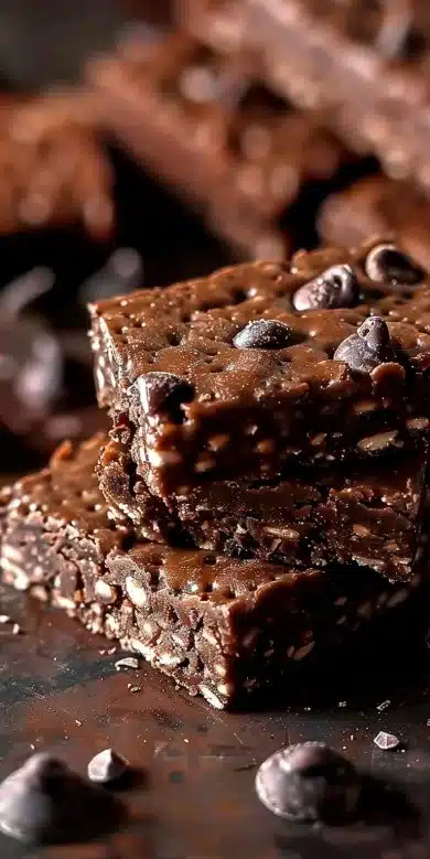 Carrés protéinés chocolat vegan et sans gluten