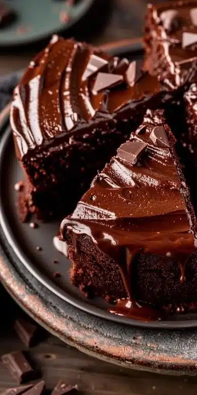 Gâteau au chocolat moelleux préparé dans un air fryer