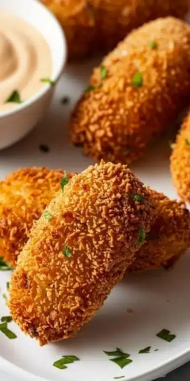 Croquettes de poisson croustillantes faciles à la friteuse à air