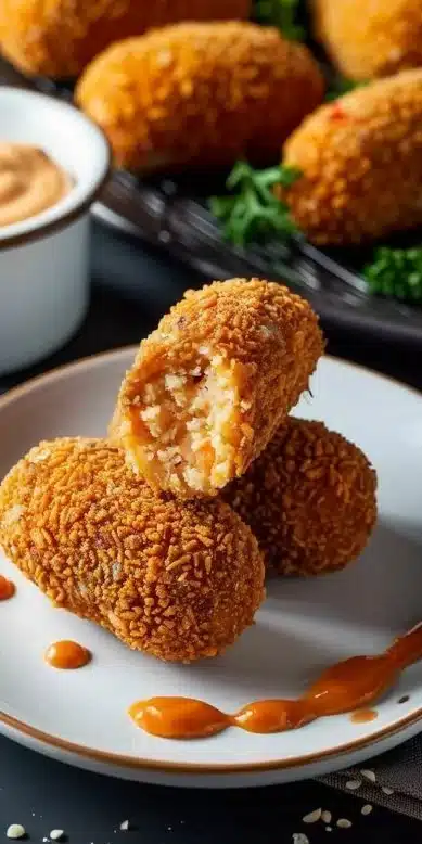 Croquettes de poisson croustillantes faciles à la friteuse à air